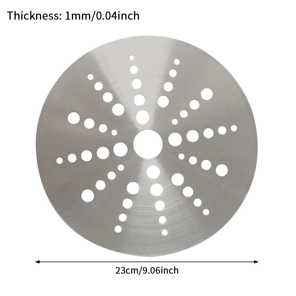 Induction Cooker Adapter Stewpot Round Stainless Steel Home Casserole Pot Saucepan With Holes Accessories Heat Diffuser Plate: 23cm