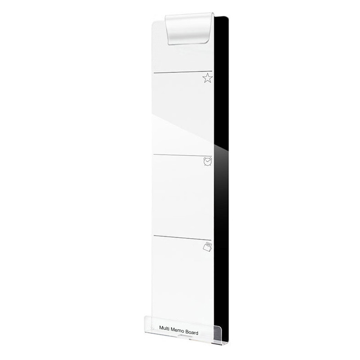 Self-Adhesive Remind Memo Pad Phone Charging Holder Pc Computer Side Screen Message Memo Board Acrylic: Left