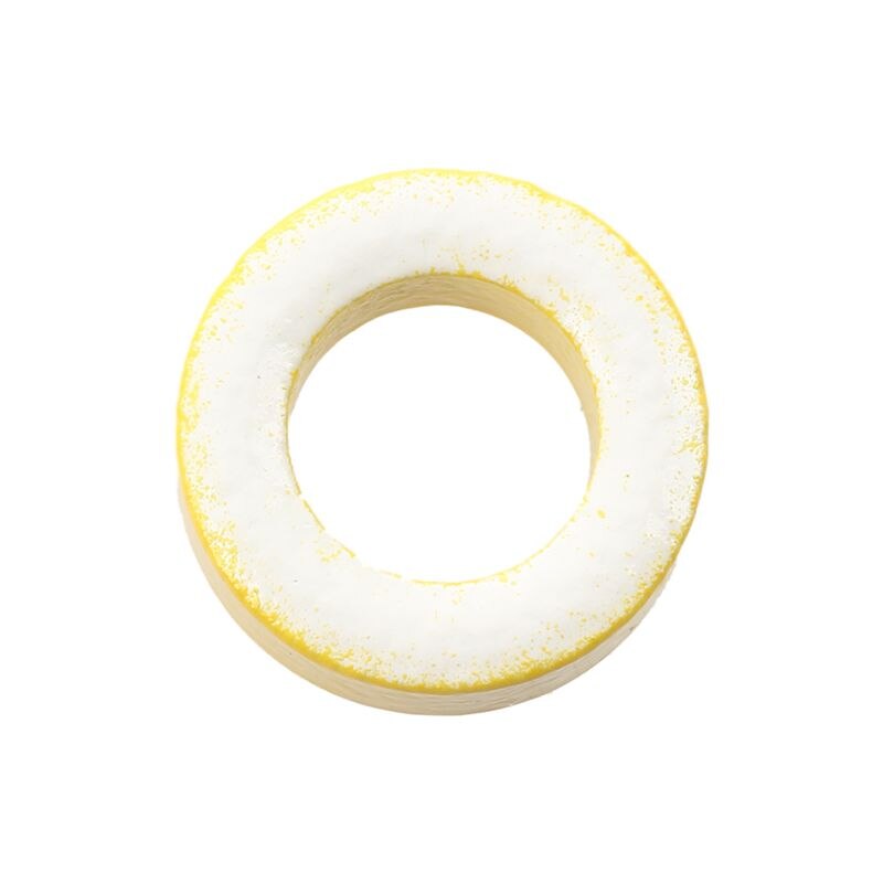 Núcleo toroide de hierro del anillo de ferrita del diámetro interior de 7mm Amarillo Blanco 50 Uds