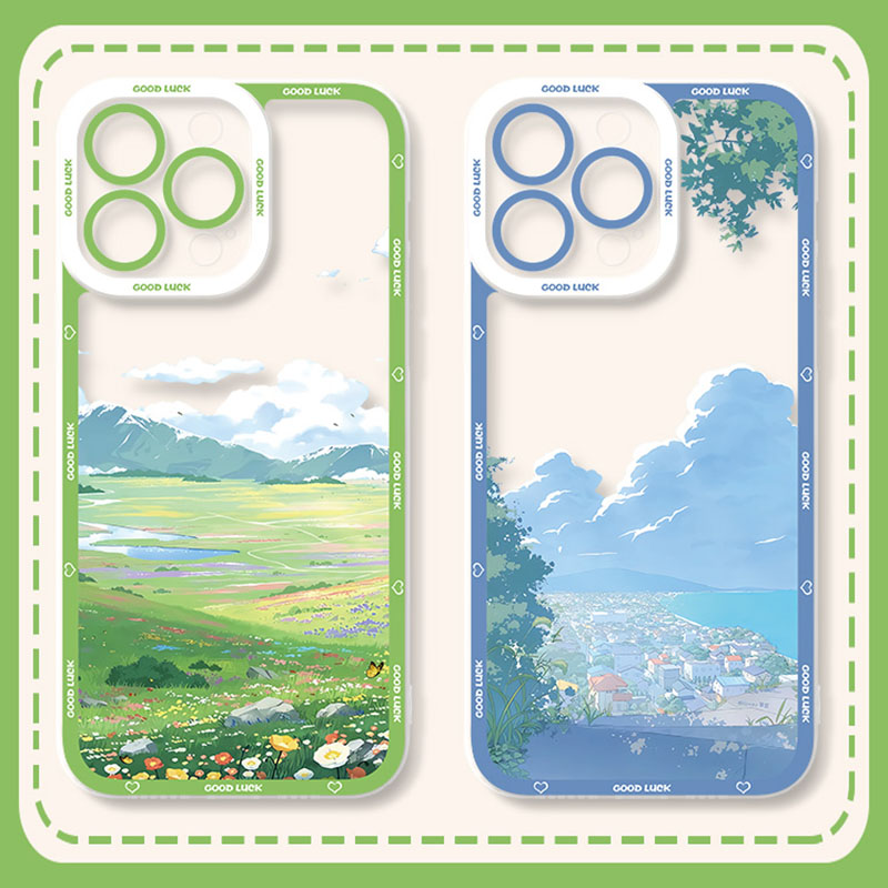 Hermosa funda con paisaje para OnePlus 8 8T 9 10 Pro 11 9R 9RT Nord Ace 2 2V One Plus 1+9R 1+8T 1+10Pro 1+11 1+Ace2 funda de silicona