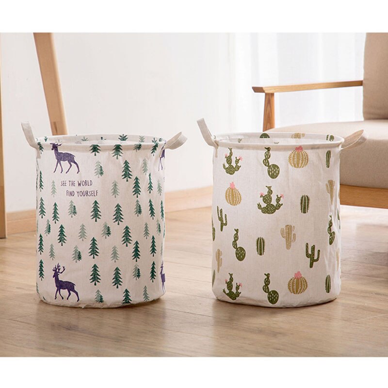 Buggy Storage Basket Waterproof Household Laundry Dirty Clothes Folding Bucket Toys Organizer Barrel Large Capacity Bin