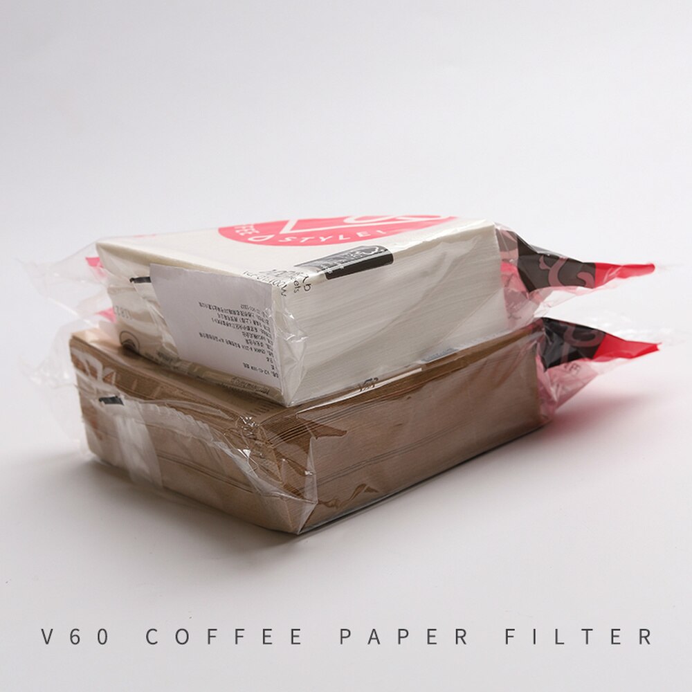 Hario  v60 filterkaffe 01 02 tæller espressokaffe naturlige papirfiltre til 4 kopper barista dryp kaffefilter japan importeret
