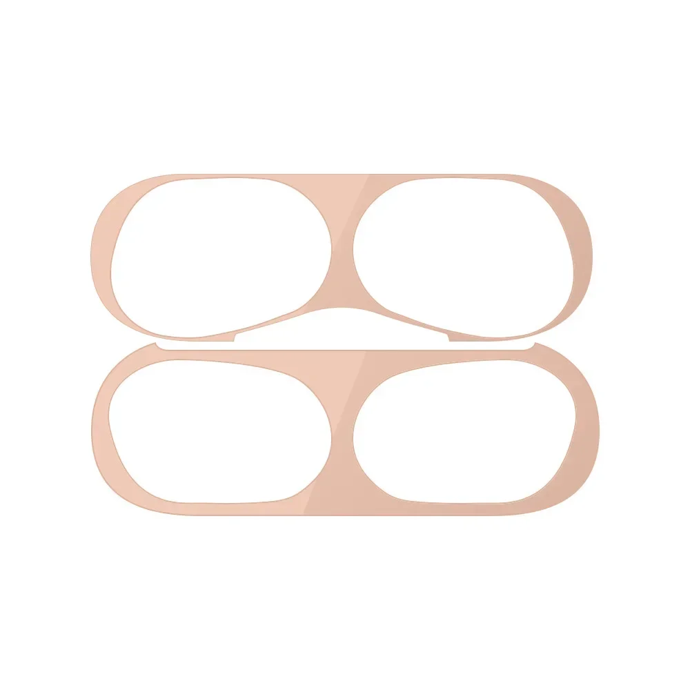 Autocollant AirPods pour Apple Airpods 1 2 3 Pro Pro2, boîte de chargement pour écouteurs, autocollant anti-poussière, autocollants de protection contre la poussière en métal étanche: 3XS / Olive