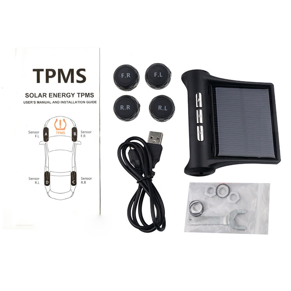 4 alarm function TPMS car tire pressure monitoring system auto wheel air pressure monitor tool sensor car tire pressure tester