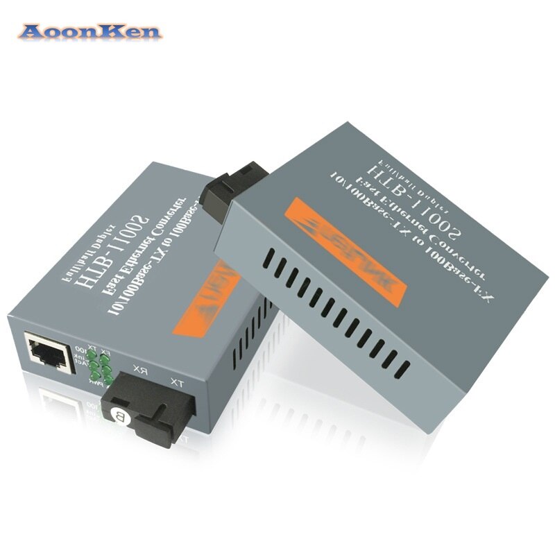 NetLINK HTB-1100S A/B Optical Media Converter 25KM SC Port RJ45 Adaptive 10/100Mbps Single-Mode Single Fiber WDM