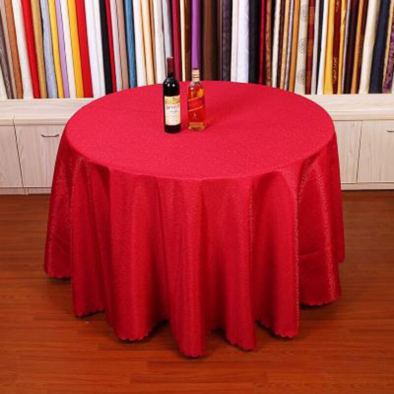 57 ''145 cm Durchmesser Feste Runde Tisch Tuch Heimat Dekor Party Spielzeug Für Hochzeit Geburtstag Party 4 Farben Tisch abdeckung Tuch