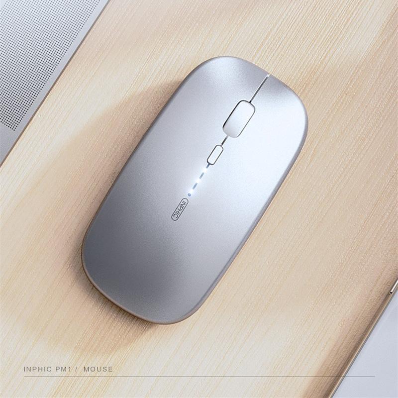 Inphic-ratón inalámbrico PM1 para oficina, Mouse inteligente con Bluetooth, 2,4G, para Notebook, PC y ordenador portátil
