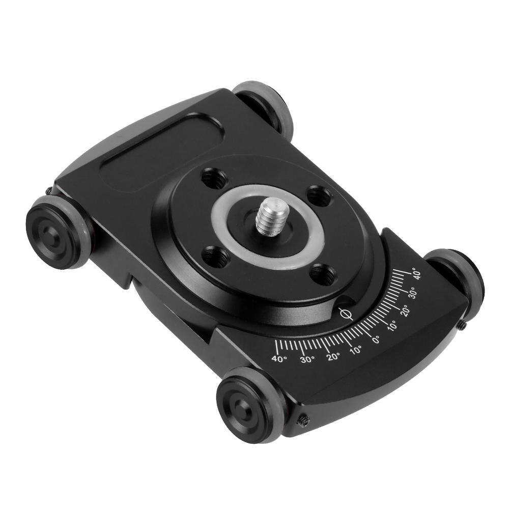 Camera Rollingtrack Slider Table Top Dolly Auto Roller Desktop Rail Voor Dslr Rig Video Camera Smartphone Vlog Fotostudio: Black
