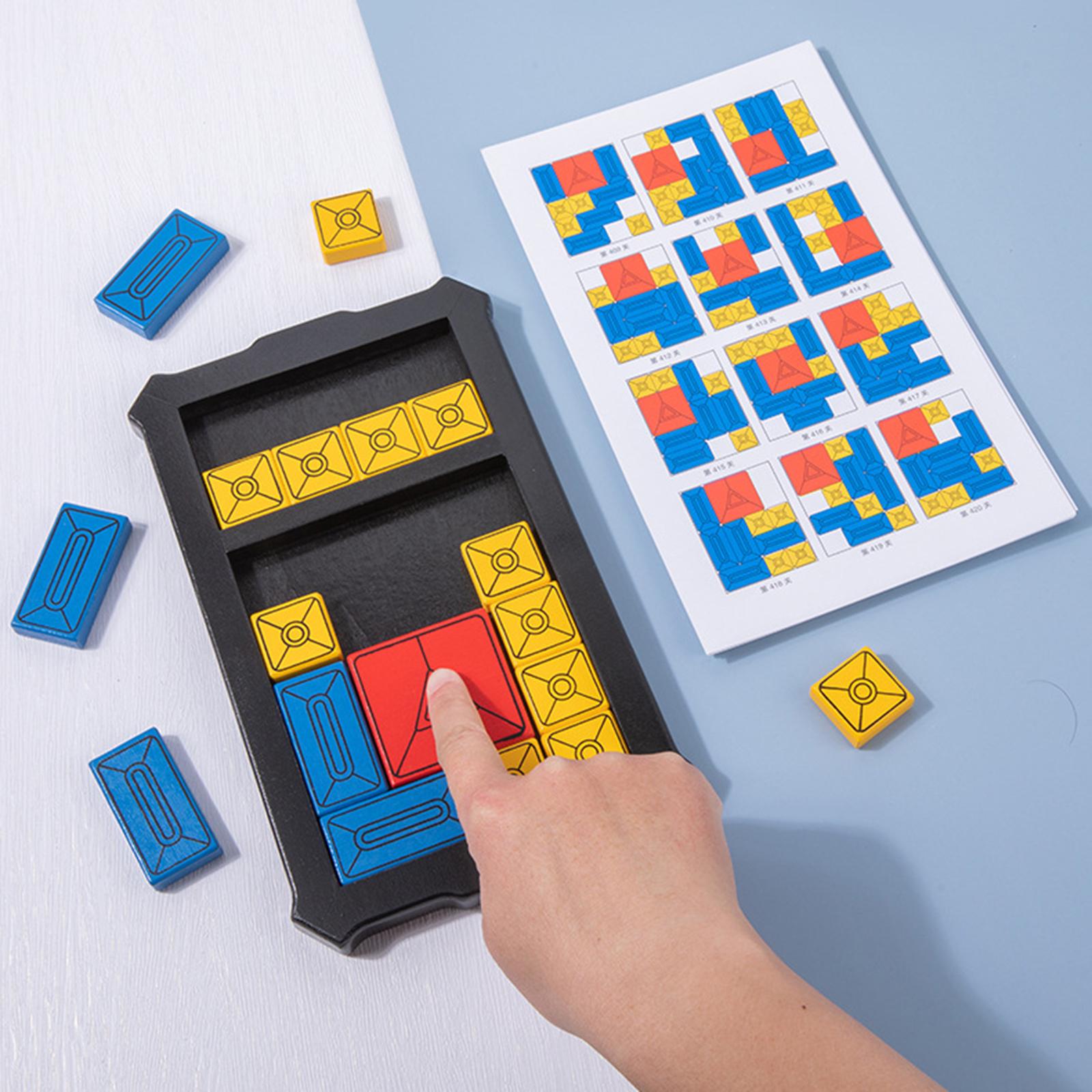 Huarong Road Schuifpuzzel Spel Brain Teaser Interactieve Zintuiglijke Magnetische Voor Auto