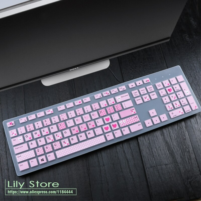 Tastatur Abdeckung haut Schutz für Dell KM636 Drahtlose Tastatur & Dell KB216 Verdrahtete Tastatur Wasserdichte Protector Haut: cartoon