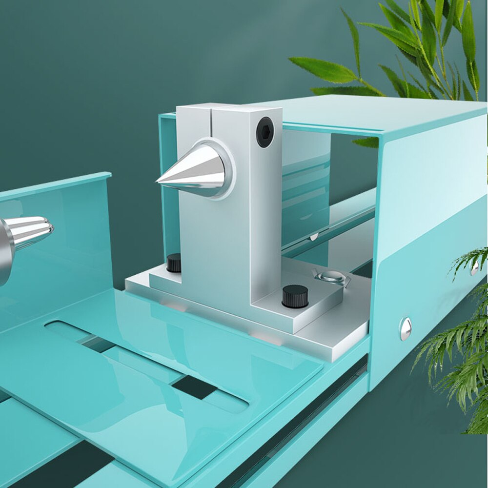 Small Size Home Household Wood Working Turning Lathe Multifunction Infinitely Variable Speed Cutting Grinding Drilling DIY Tools