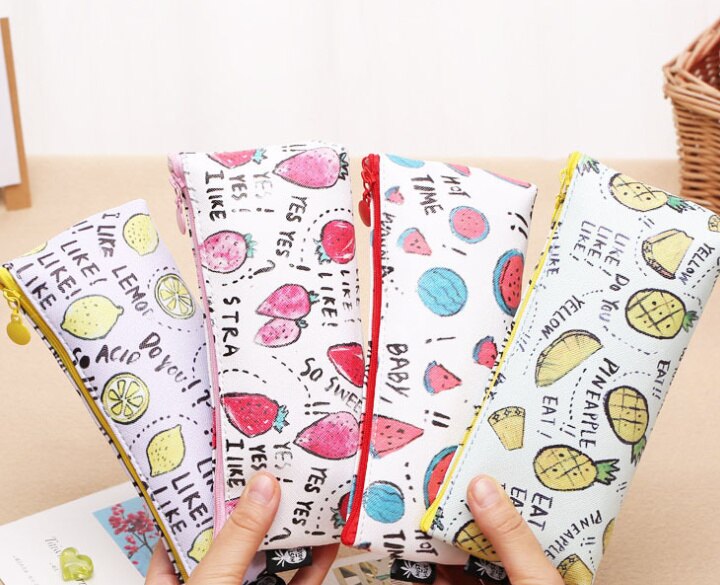Summer Fruit Coin BAG , - 19CM PU Pineapple Etc. Coin BAG , Coin Purse , Coin Pencil BAG Wallet Pouch