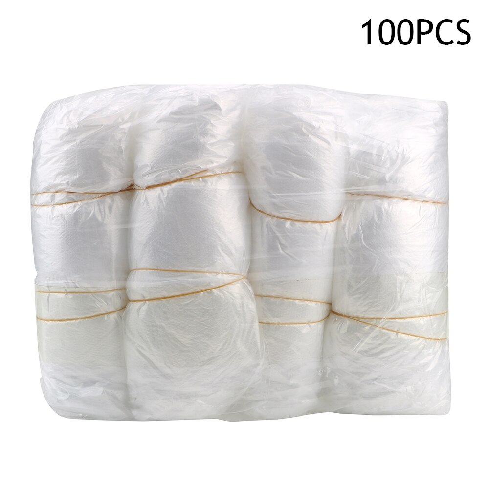 con le fasce elastiche braccio monouso maniche 100 pz/pacco per la pulizia della casa forniture manica lunga impermeabile e resistente tutto'olio: bianca