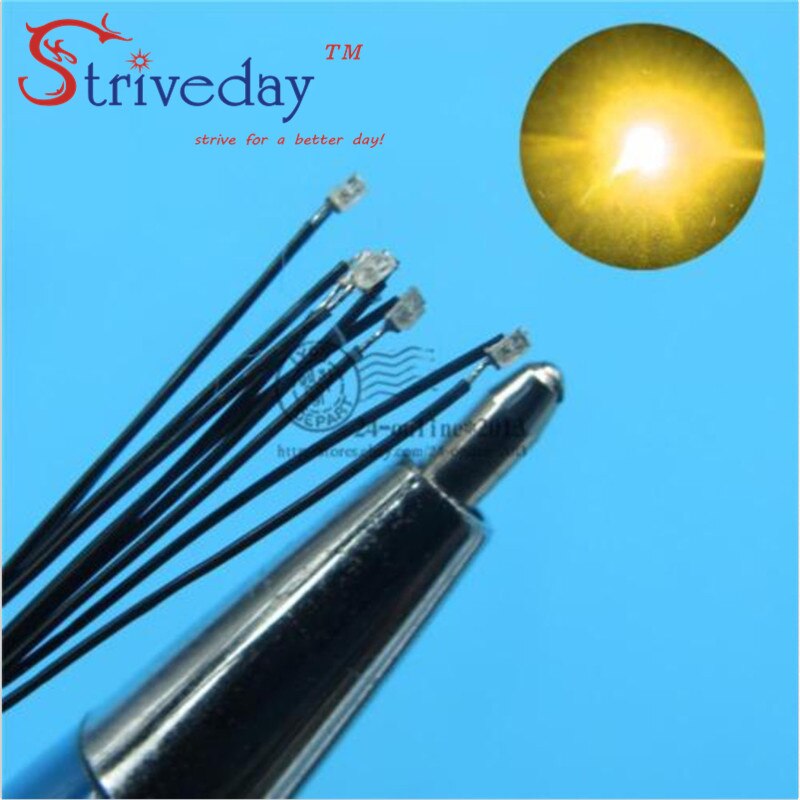 10 pcs/lot 0805 SMD Pre-soldered micro litz wired LED leads resistor 20cm 8-12V Model DIY