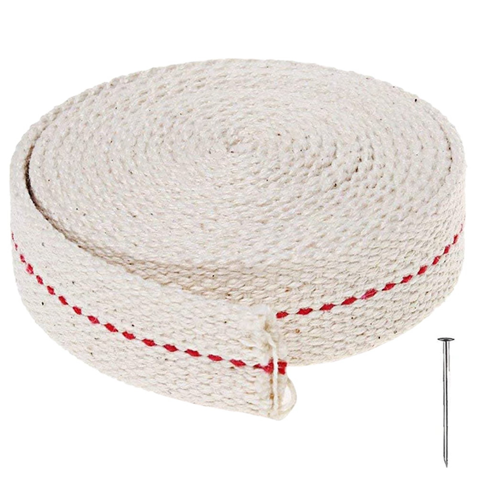 Mecha de lámpara de queroseno de 1 metro de largo, mecha de algodón trenzada, 2cm de ancho, mecha de lámpara de caballo plana, reemplazo para lámpara de caballo portátil, suministros: Default Title