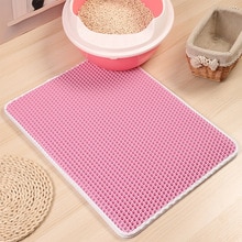 Waterproof Cat Litter Mat Foldable EVA Double Layer Cat Catcher Catch Blanket Trapper Pad Non-Slip Surface Cat Sifting Pad Mats