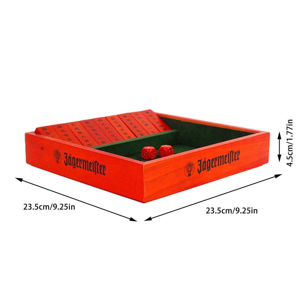 Excellent Workmanship Wooden Board Game With Dice Drinking Board Game For Parties KTV And Bar Performances