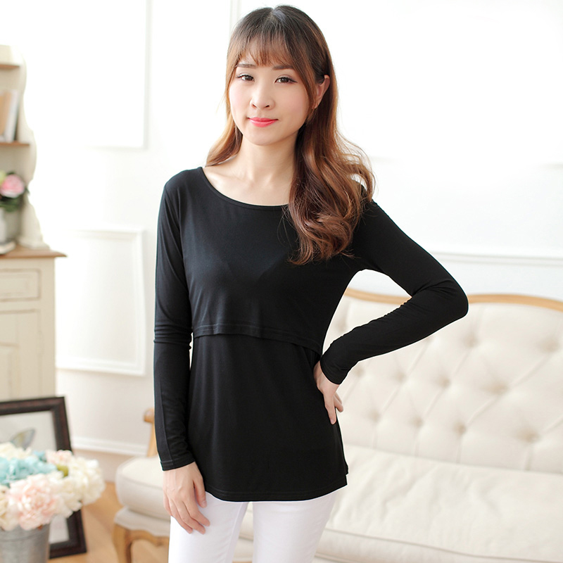 Borstvoeding Tops Uit Mode Herfst Lange Mouwen T-Shirts Voeden Kleren Herfst En Winter Dieptepunt Shirt Herfst Kleding