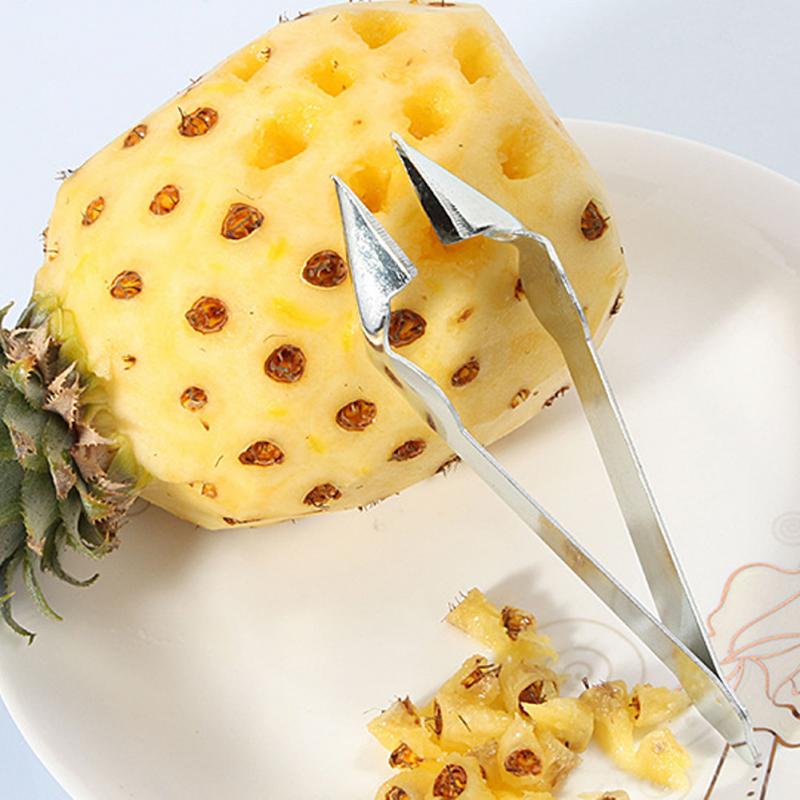 Coupe-ananas pratique en acier inoxydable, éplucheur pour les yeux, Clip dissolvant, outils de cuisine pour la maison, 1 pièce, nouvel arrivage 2022