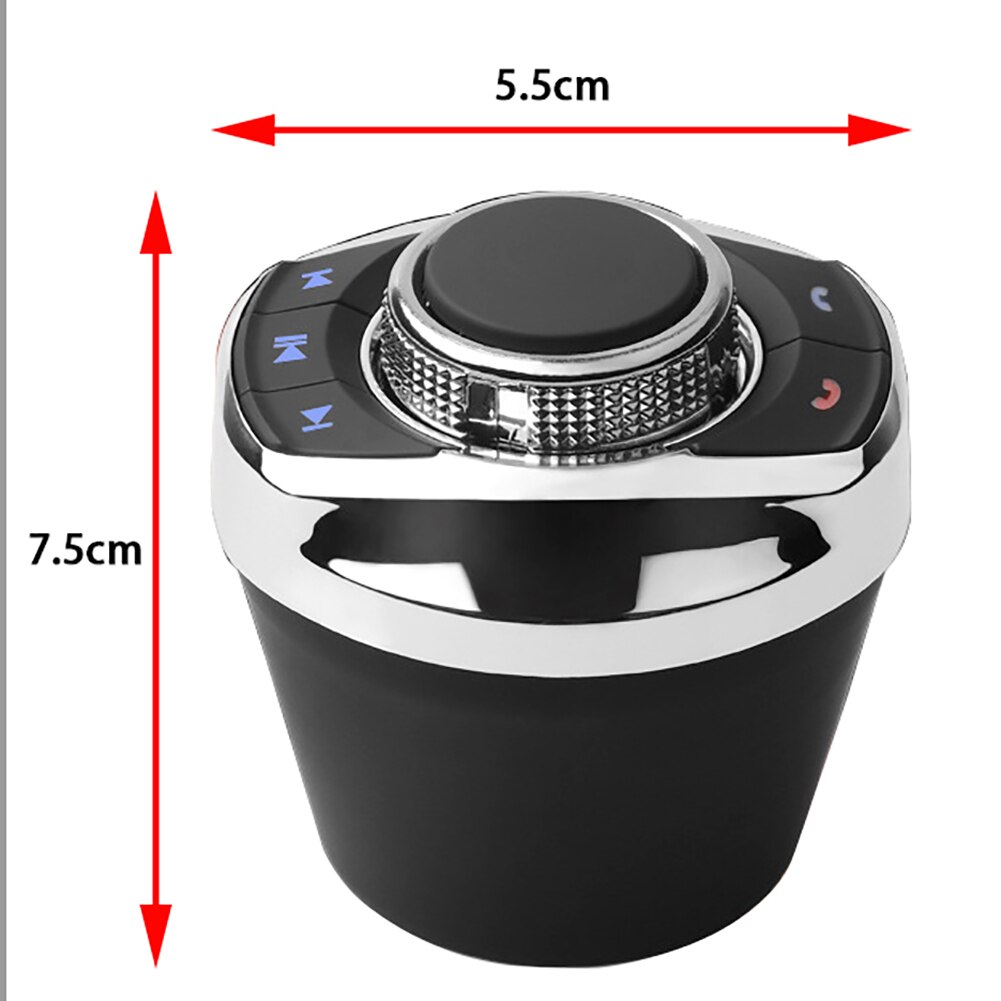 Universal Car Wireless Steering Wheel Control Button With LED Light 8-Key Functions For Car Android Navigation Player