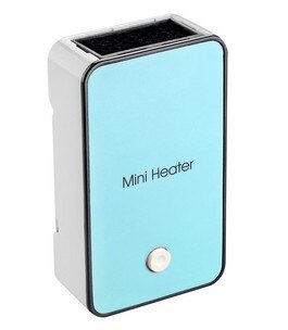 Bærbar mini håndholdt elektrisk vintervarmer hjemmekontor skrivebord luftvifte varmere: Grønn