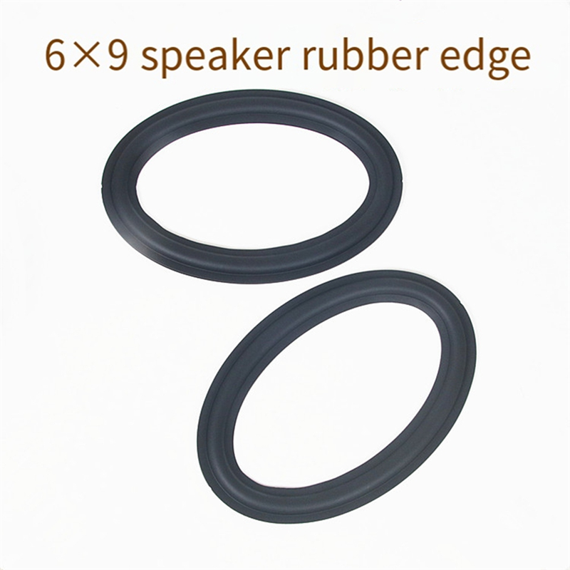 CABE-2Pcs 6X9 Inch Rubber Surrounds Car Speaker Repair Kit DIY Folding Edge Sound Box Suspension Repair Parts