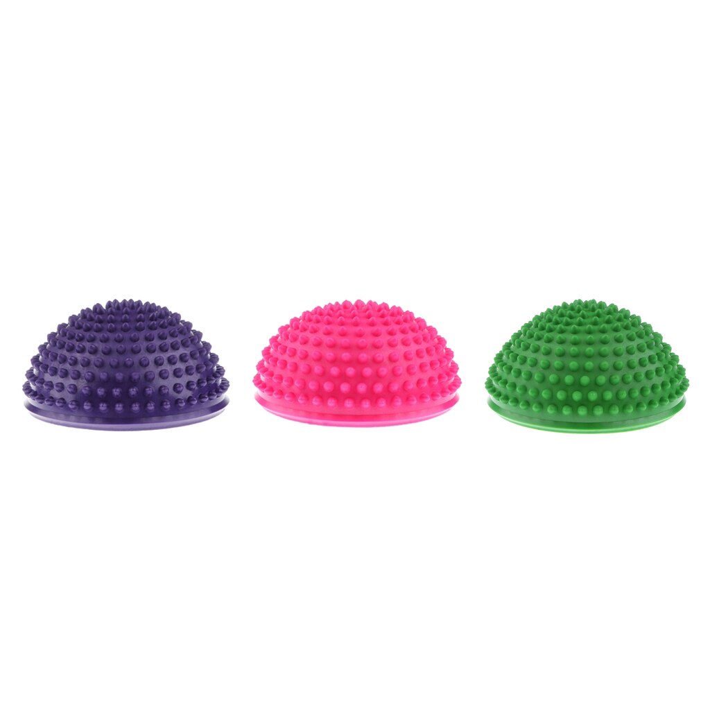 3 Stuks Egel Styled Balans Pod Half Ball Fysieke Fitness Oefening Balans Trainner Voor Kids & Volwassenen