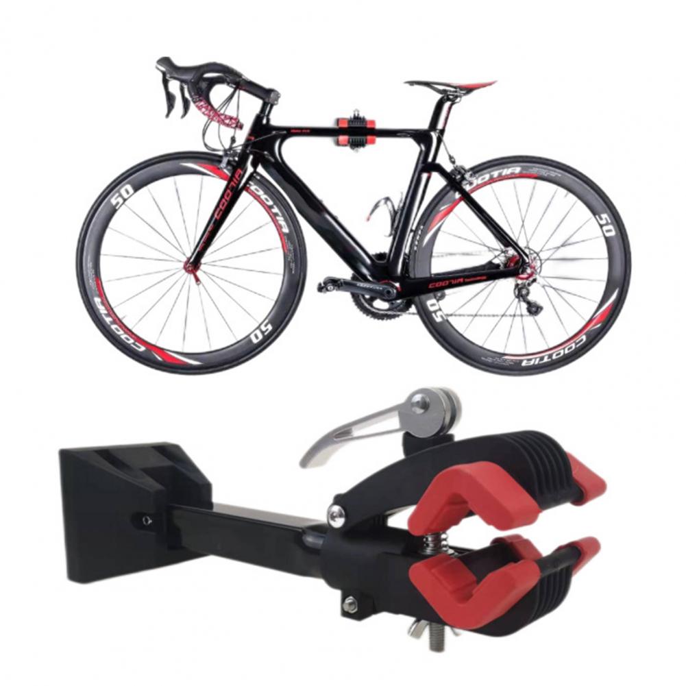 Estante de bicicleta montado en la pared, soporte de reparación de bicicletas duradero con altura ajustable, fuerte capacidad de carga para bicicleta fácil para banco de trabajo