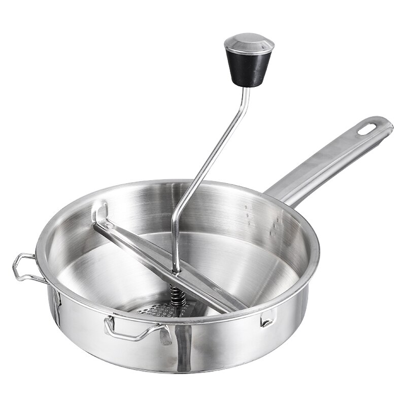 Molino giratorio de alimentos de acero inoxidable ideal para hacer puré o sopas de verduras tomates herramientas creativas de cocina para el hogar: Default Title