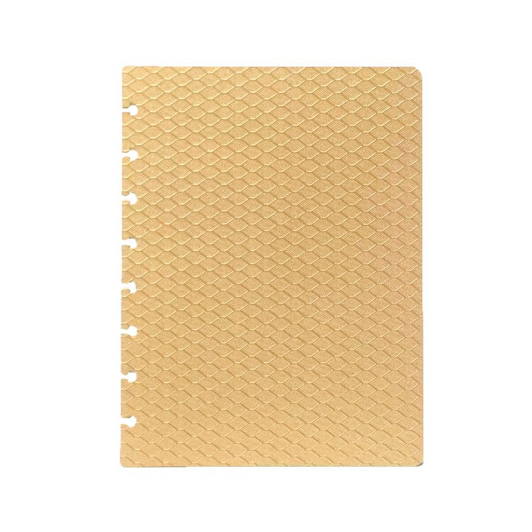 Fromthenon  a5 disc ring discbound notitieboek omslag voor talia happy planner accessoires paddenstoelgat scrapbooking briefpapier: Fw goud