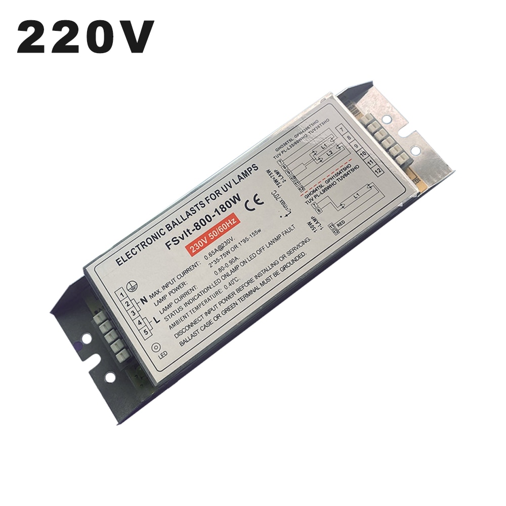 AC220V 180W Evg UV Lampe Ballast 2G11 Uv Sterilisieren Licht Ballast Für 4 Pins Platz Uv Licht