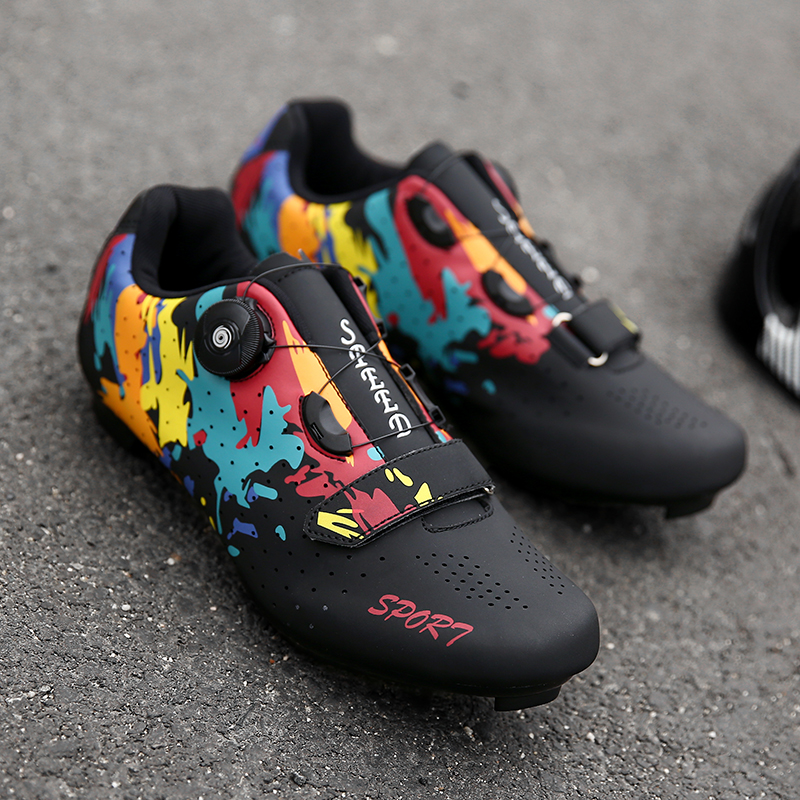 Herren Damen Kompatibel mit Peloton drinnen Reitschuhe Rennradschuhen mit suchen SPD SL Delta Stollen draussen Pedal Fahrradschuh