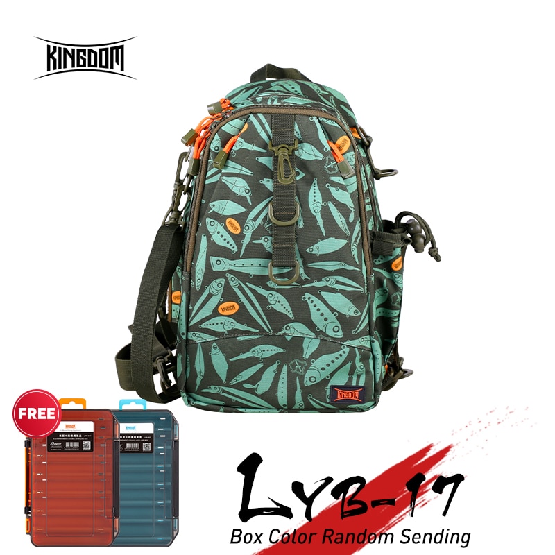 Kingdom Fishing Bag Outdoor Backpack Waterproof 1000D Nylon Material Strong Durable Multi-functional Large Capacity Model LYB-17