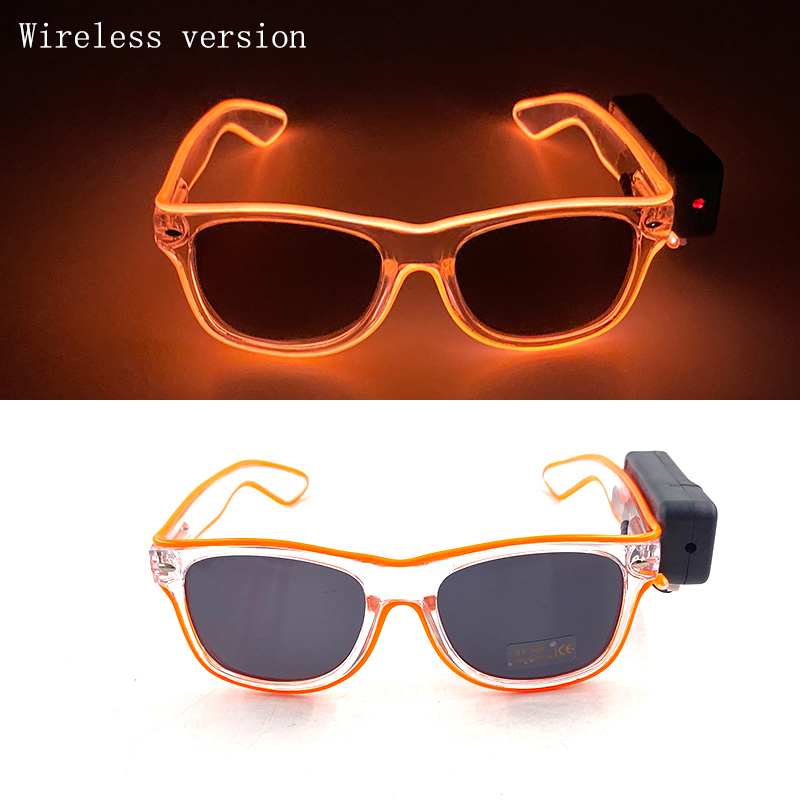 Wireless Led Jsut Married Sunglasses Bride Accessories Wedding As Honey Bride And Groom Glowing Wedding Heart Glasses: Yellow