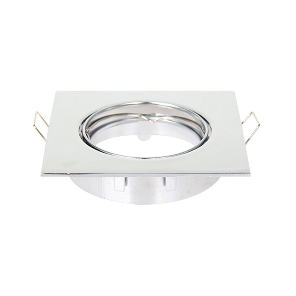 4X/10X Down Light Polished Chrome Mains Recessed Ceiling Downlight Square