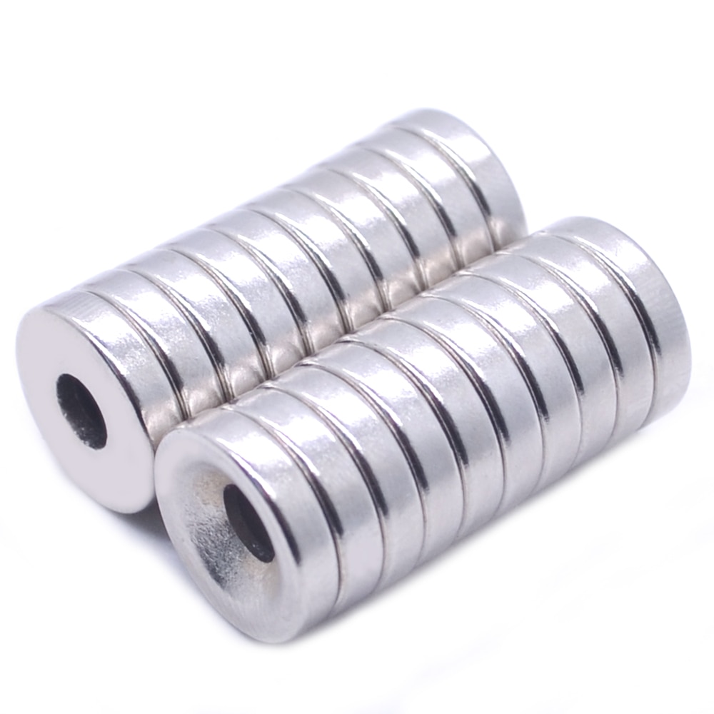 10/20/50Pcs Neodymium Magneet 12 Mm X 3 Mm Gat 4 Mm N35 Ndfeb Ronde Super krachtige Sterke Permanente Magnetische Imanes Disc 12x3Hole 4