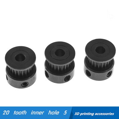 3D printer accessories 2GT-6MM20 tooth bandwidth 6 inner hole 5 iron synchronous wheel