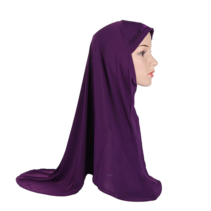 H063a dorosłych lub duże dziewczynki brokat modlić hidżab muzułmańska chusta islamska chustka kapelusz amira ciągnąć na headwrap: dark green