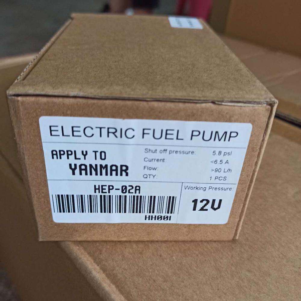 Hep -02a diesel bränsle lågtryck elektrisk bränslepump för yanmar grävmaskin delar 12v