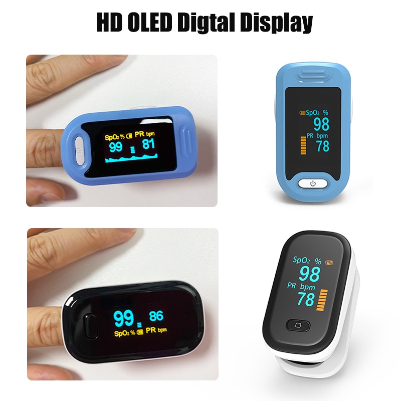 Portable Finger Pulse Oximeter OLED Digital SpO2 Pulse Oxymeter Oximetro De Pulso DedoBlood Oxygen Saturation Meter Saturometro