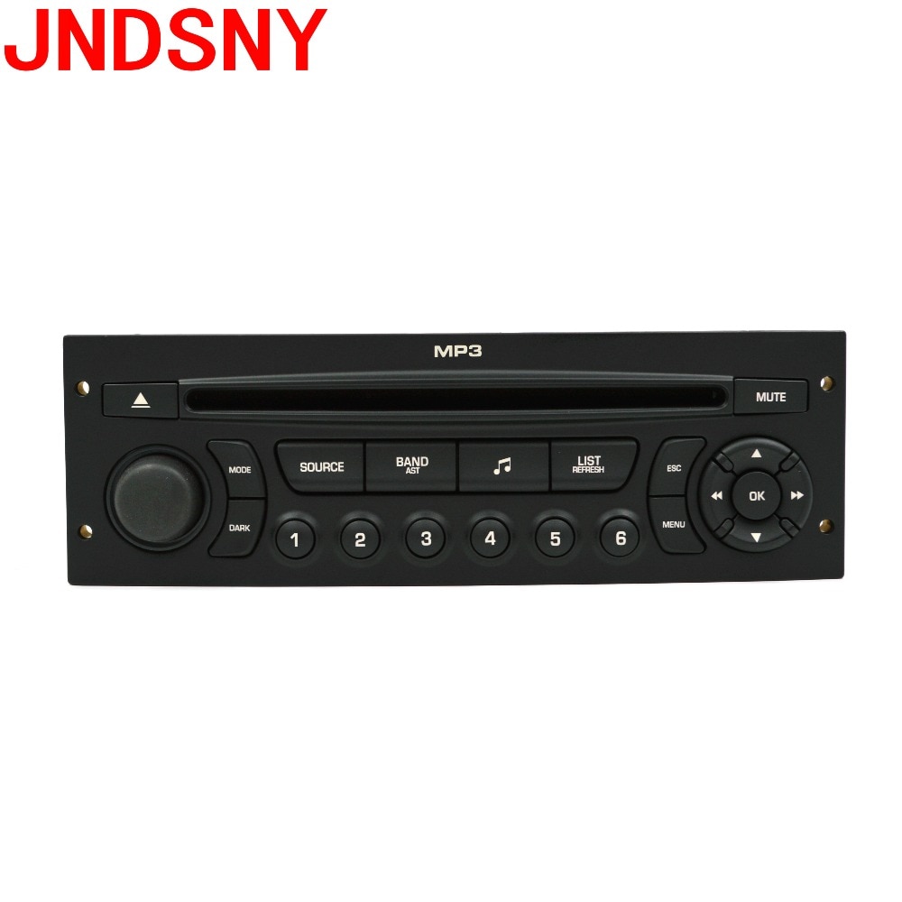 JNDSNY-Radio de coche RD43 con CD, USB, aux, MP3, para Peugeot 207, 206, 307, 308, 408, 807, Citroen C2, C3, C4, C5, C8