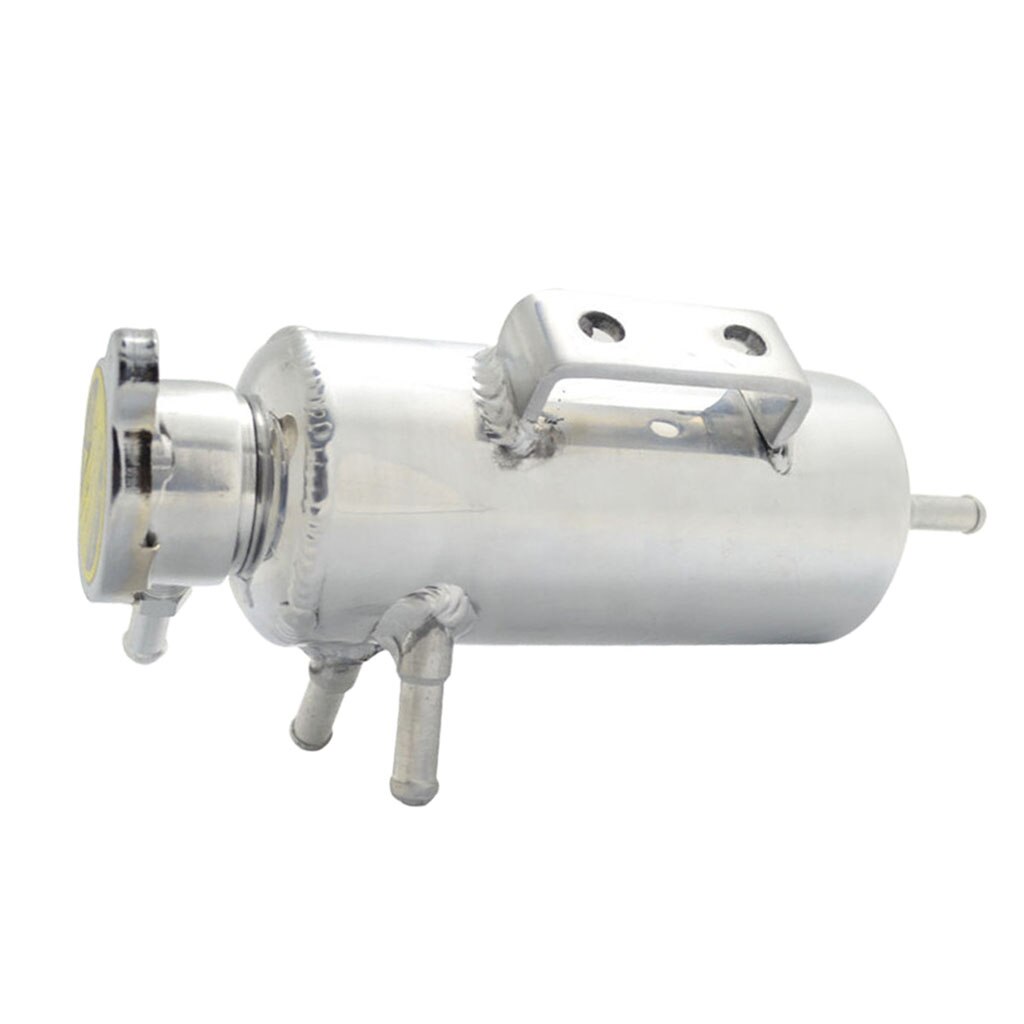 Engine Coolant Cooler Radiator Overflow Breather Tank Can Aluminum Kit