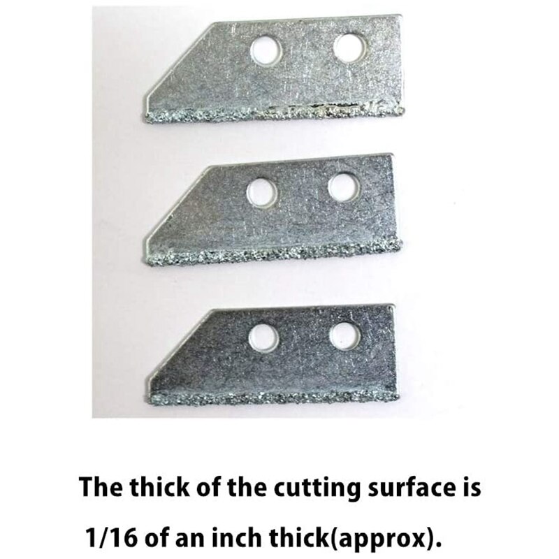 3 Pcs 8-Inch Angled Grout Hand Saw Tile Grout Saw Grout Removal Tool with Diamond Surface Blades for Tile Grout Cleaning