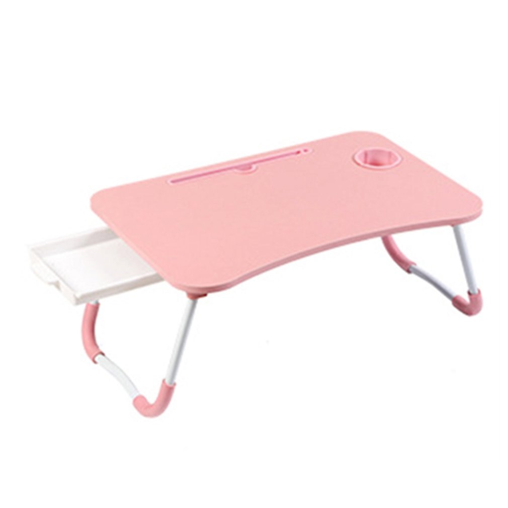 Foldable Laptop Desk For Bed Sofa With Adjustable Tilting Top Breakfast Serving Tray With Folding Legs Multi Function Table: White