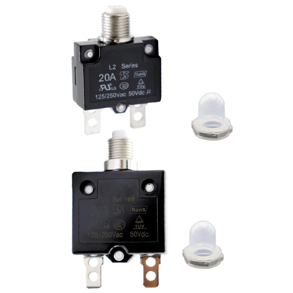 20A/30A Circuit Breaker Overbelastingsbeveiliging Schakelaar Zekering Zelfherstellende 125/250V