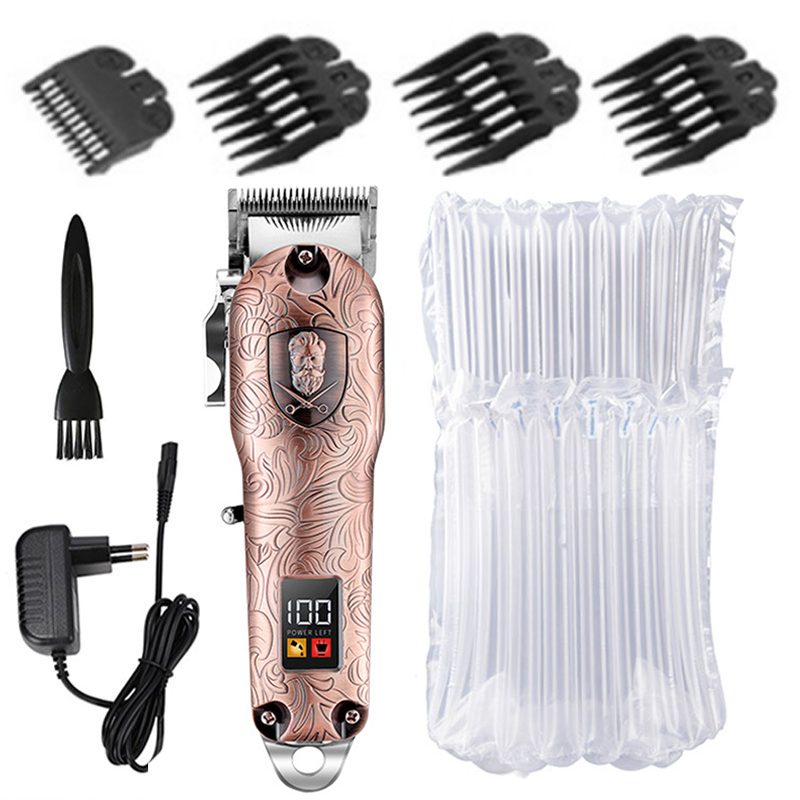 Original barber shop adjustable powerful hair clipper hair trimmer precision haircut machine tapering lithium ion: bubble bag