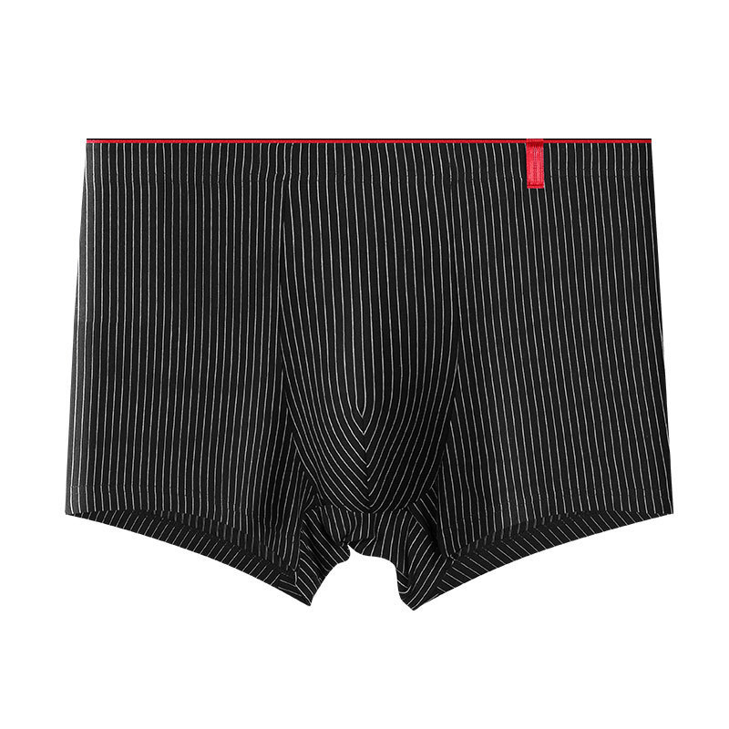Calzoncillos Bóxer a rayas para hombre, ropa interior Sexy, de talla grande, L-4XL: L / Beige