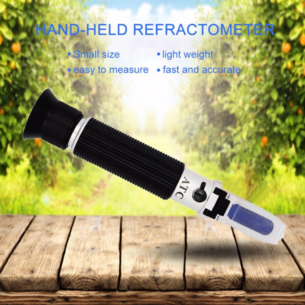 High-precision Refractometer Salinity Scale Display Atc Refractive Handheld Seawater Salinity Meter 0-100 With Box Measuring