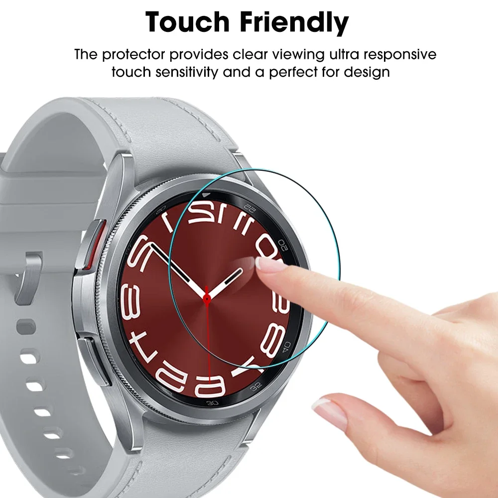 Protector de pantalla para Galaxy Watch 6 Active 2 3 4 6 Classic 5 Pro película protectora de vidrio templado para Samsung Gear S2 S3 Frontier