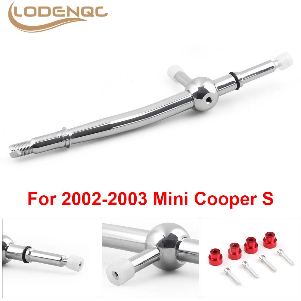 Lodenqc Racing Quick Short Throw Shifter For Mini Cooper 5speed/S 6speed 2002-2003 Red Chrome Short Shifter Manual
